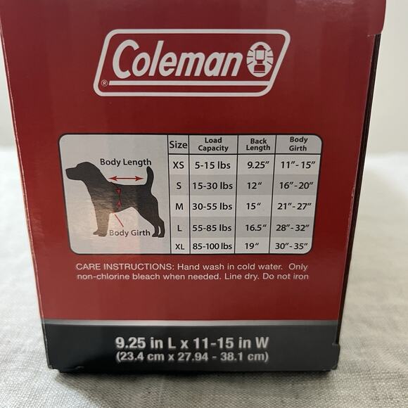 Coleman Dog Life Jacket Vest for Flotation for Pool Boat Beach Lake Teal Neon XS - Picture 3 of 6